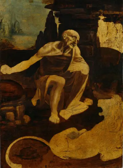 Saint Jerome in the Wilderness Leonardo da Vinci
